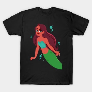 Purple Haired Mermaid T-Shirt